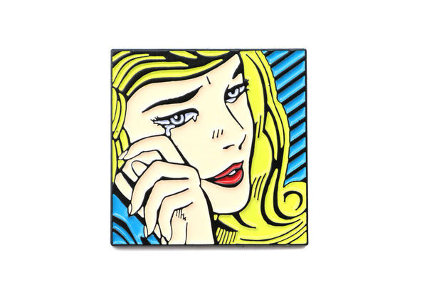 Roy Lichtenstein blonde girl crying pop art