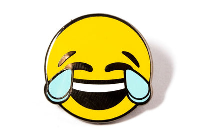 Laughing emoji pin
