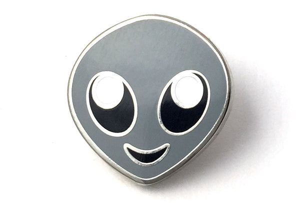 Alien emoji pin