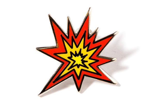 Explosion emoji pin