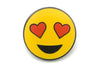 Heart Eyes Smiley Emoji Pin