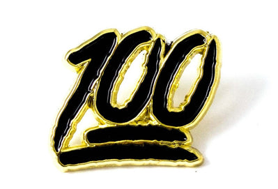 Hundred Pin black and gold