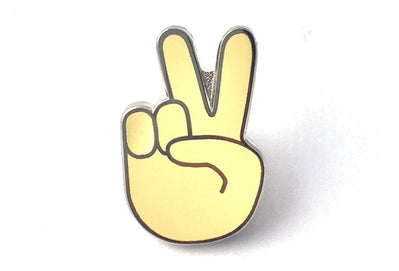 Rock On Fingers Emoji Pin